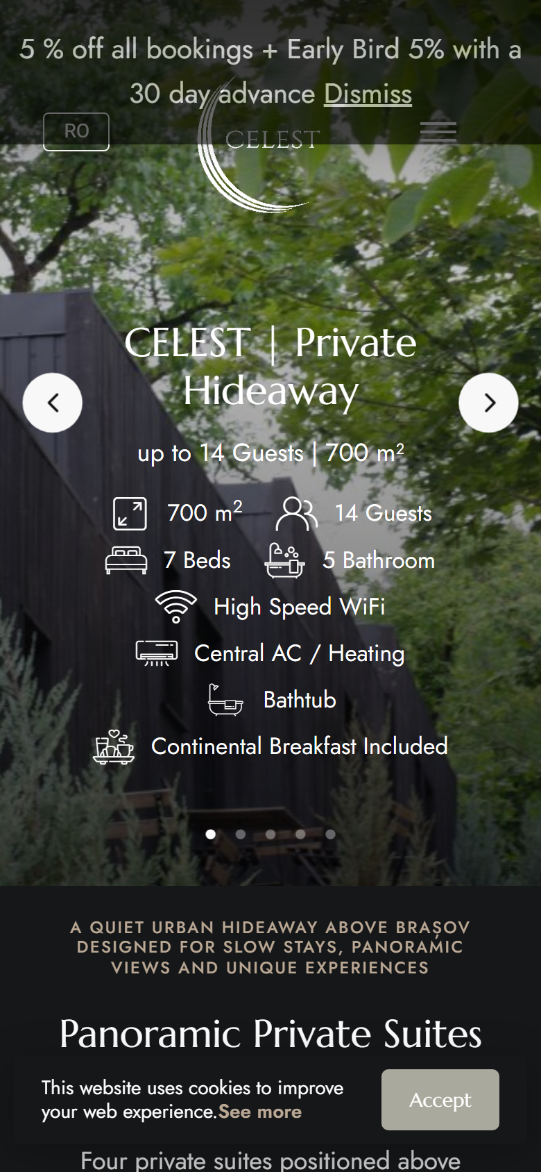 Interior Celest Boutique folosit ca proof pentru Heyro HoReCa